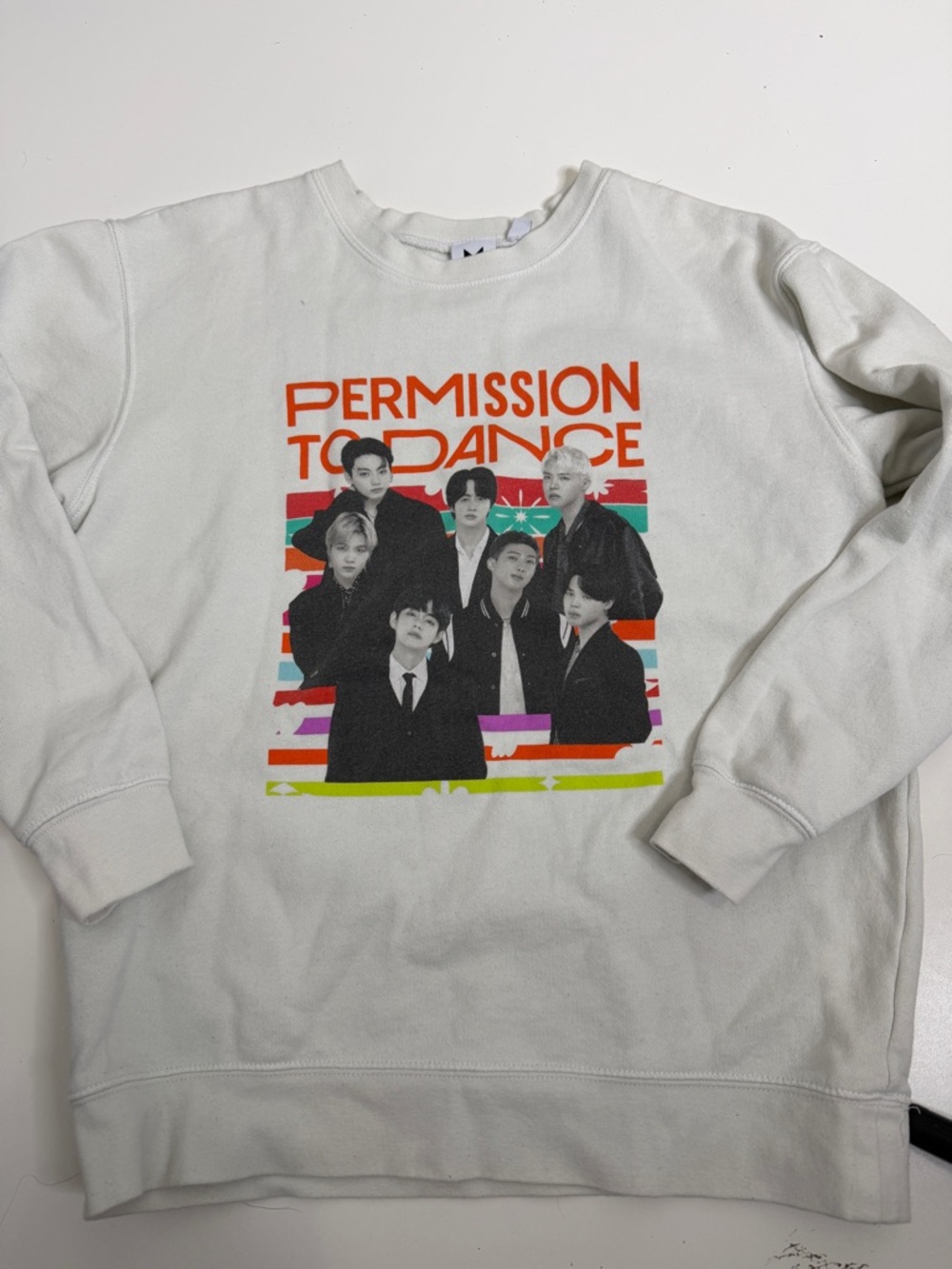 BTS permission to dance sweatshirt graphic army medium kpop photo